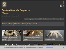 Tablet Screenshot of peignecorne.com